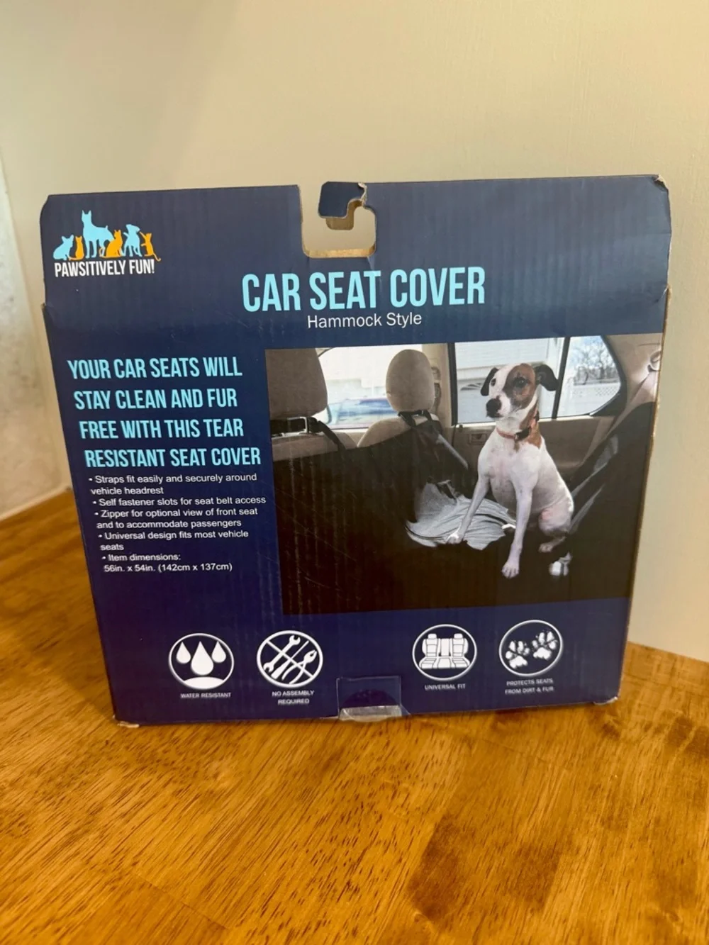 Car Seat Cover Hammock Style Lightweight Water Resistant Dogs Cats Light Gray
